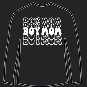 Boy Mom Skeleton Hand Shirt